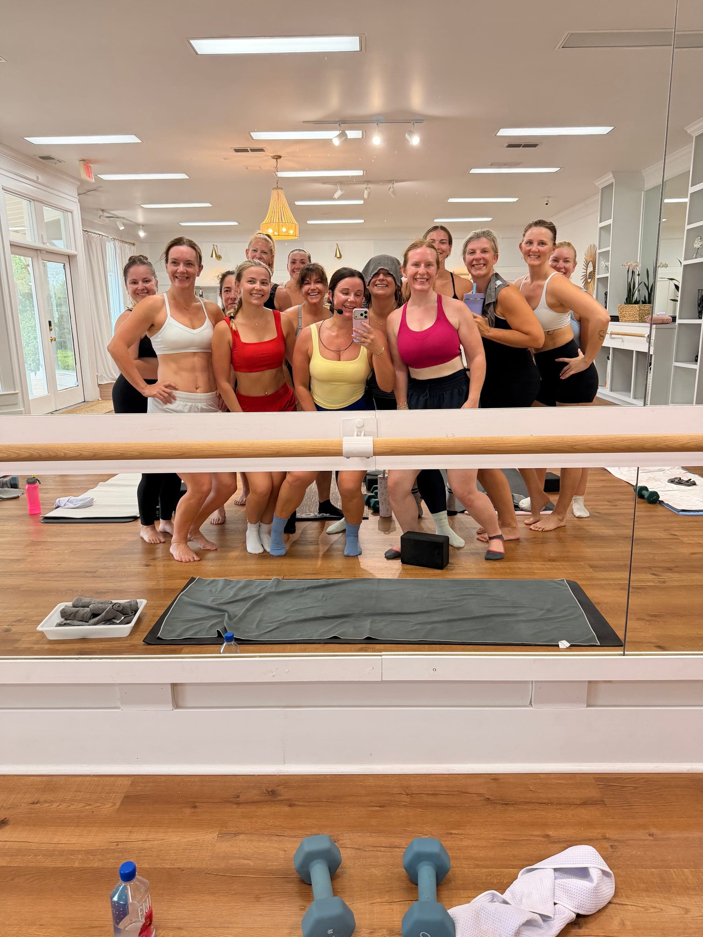 Empower Fitness Studio community group photo after class