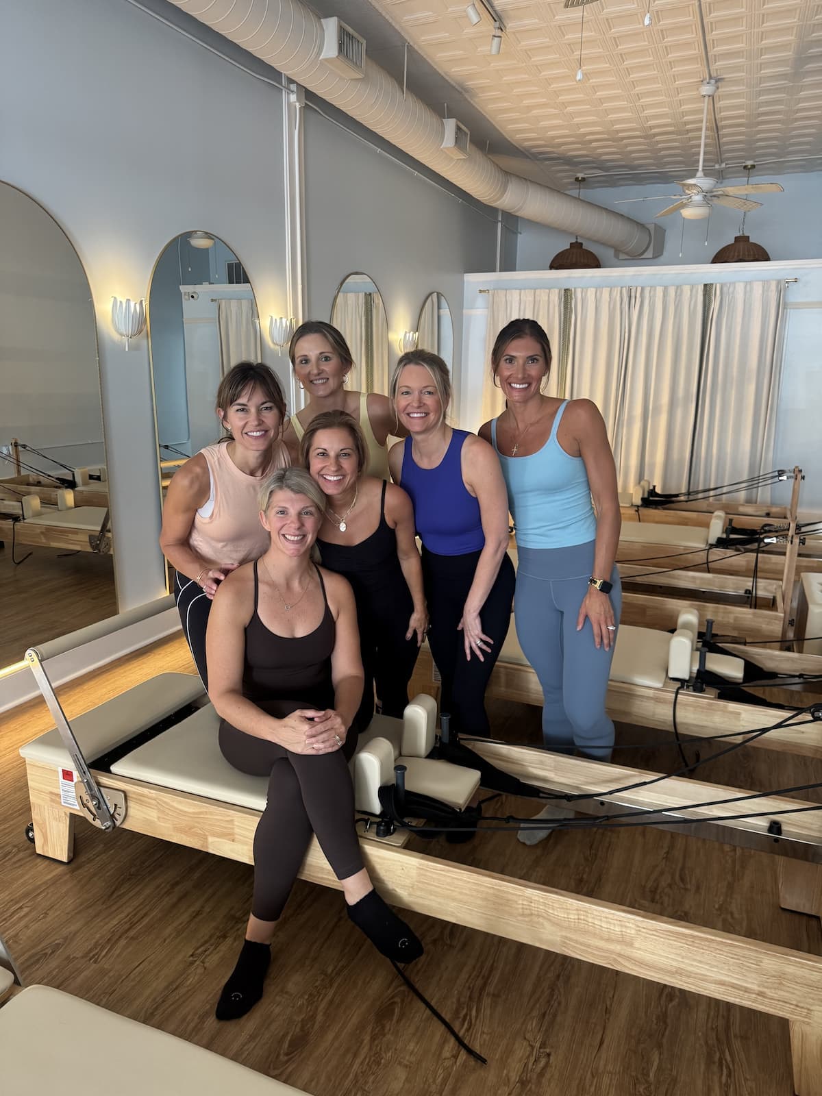 Pilates reformers at Empower Fitness Studio