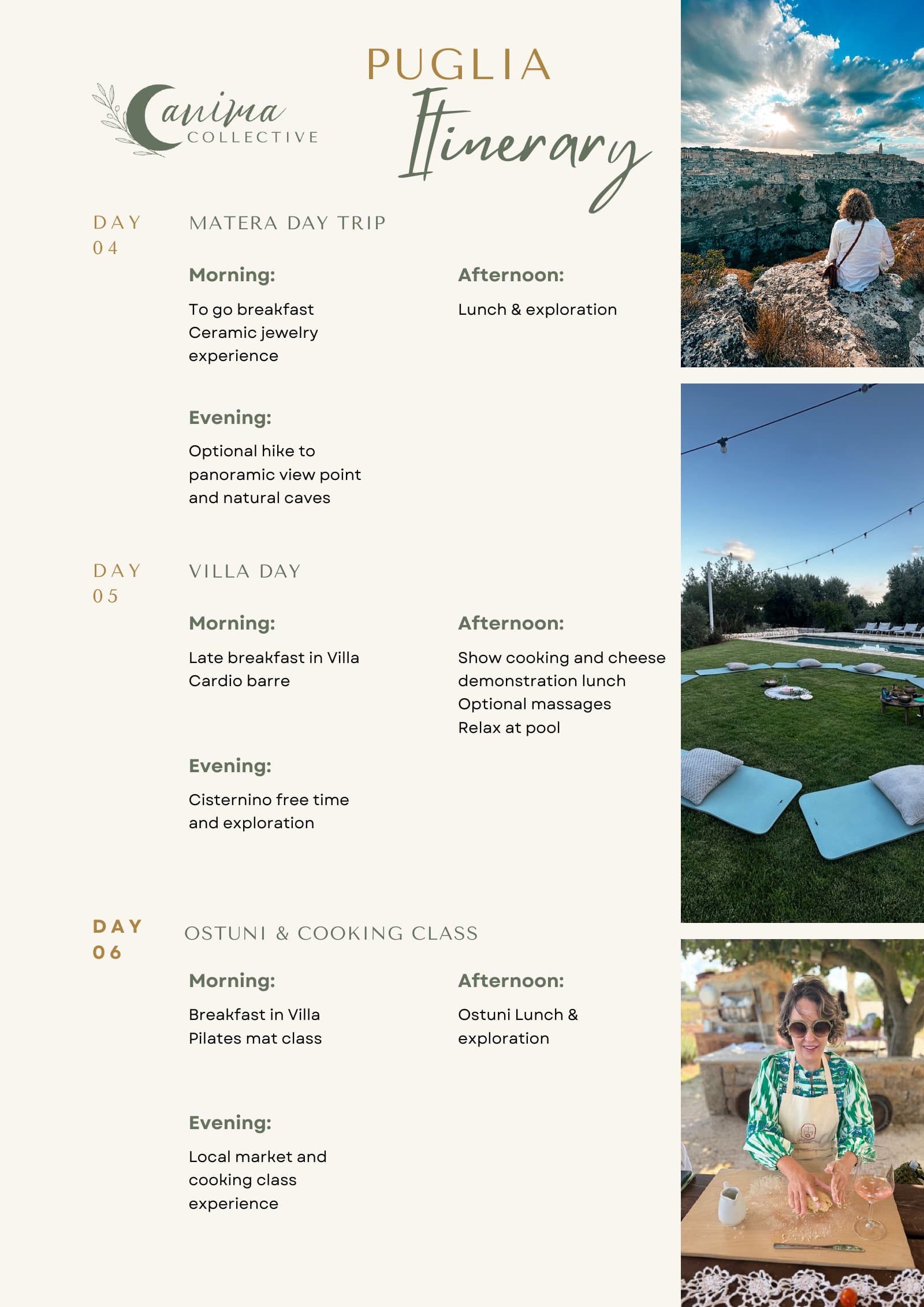 Puglia sample itinerary, page 2 of 3: Days 4–6